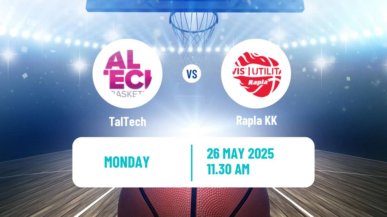 Basketball Estonian Korvpalli Meistriliiga TalTech - Rapla