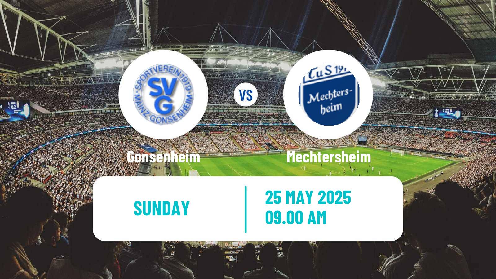 Soccer German Oberliga Rheinland-Pfalz/Saar Gonsenheim - Mechtersheim