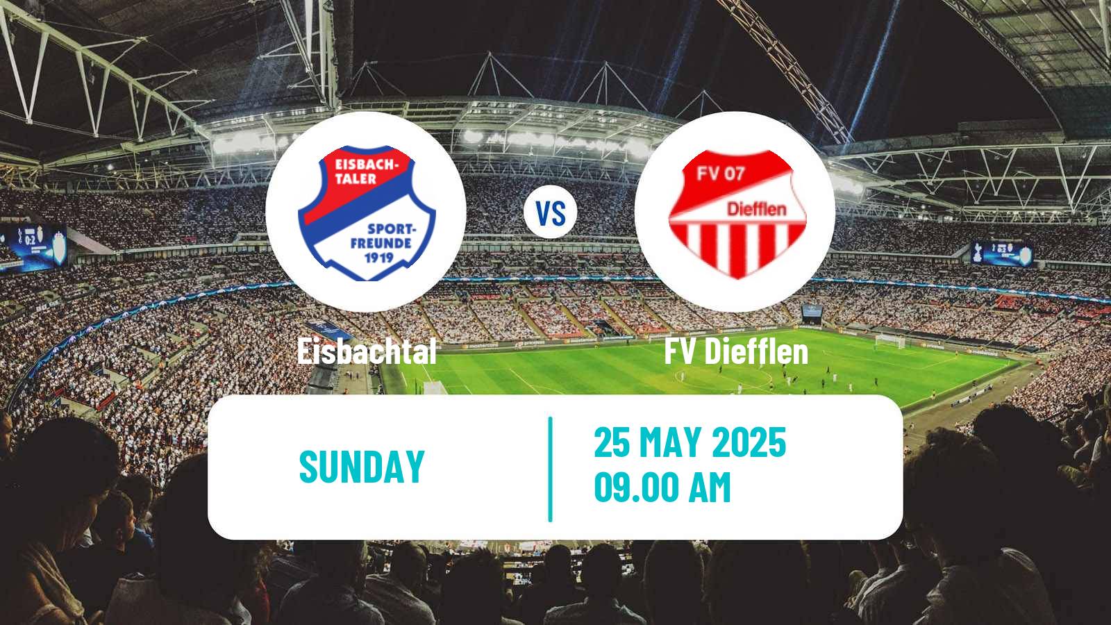 Soccer German Oberliga Rheinland-Pfalz/Saar Eisbachtal - Diefflen