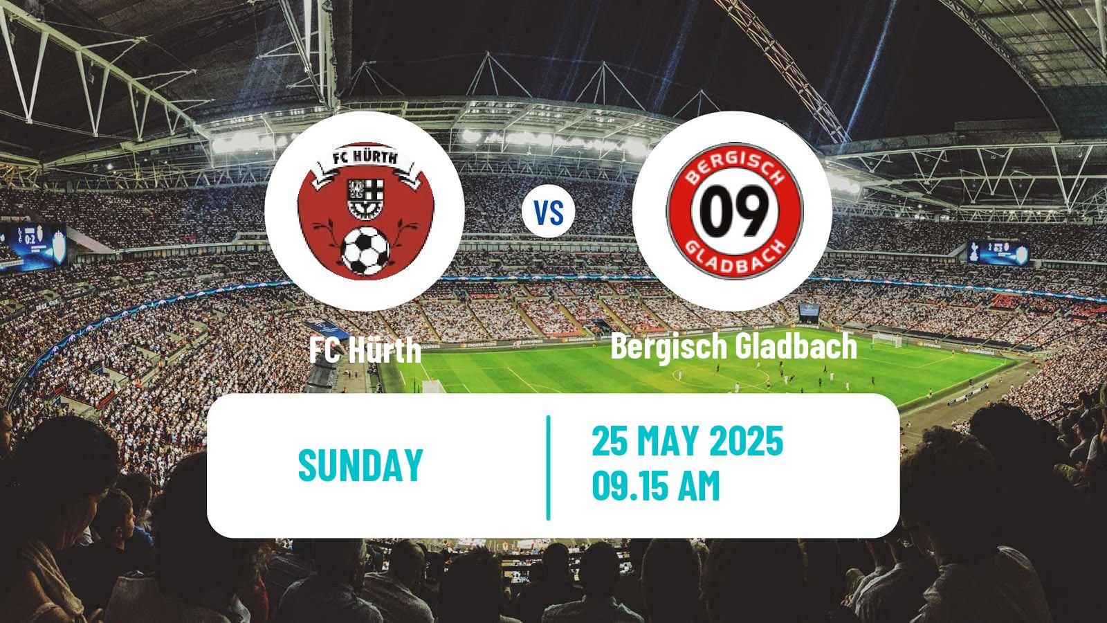 Soccer German Oberliga Mittelrhein Hürth - Bergisch Gladbach