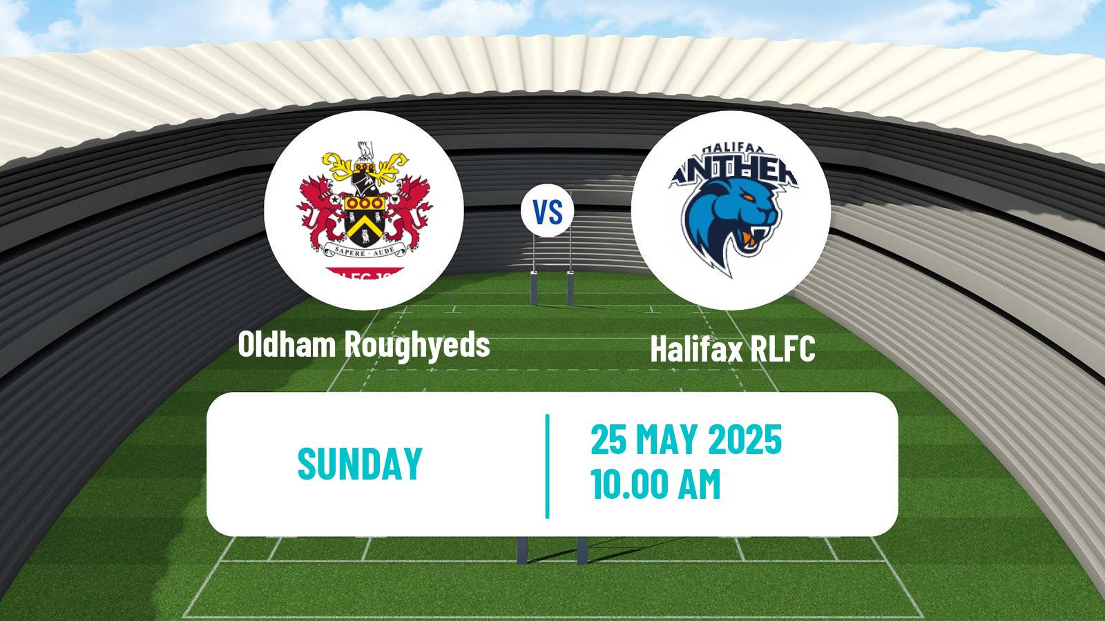 Rugby league English Championship Rugby League Oldham Roughyeds - Halifax