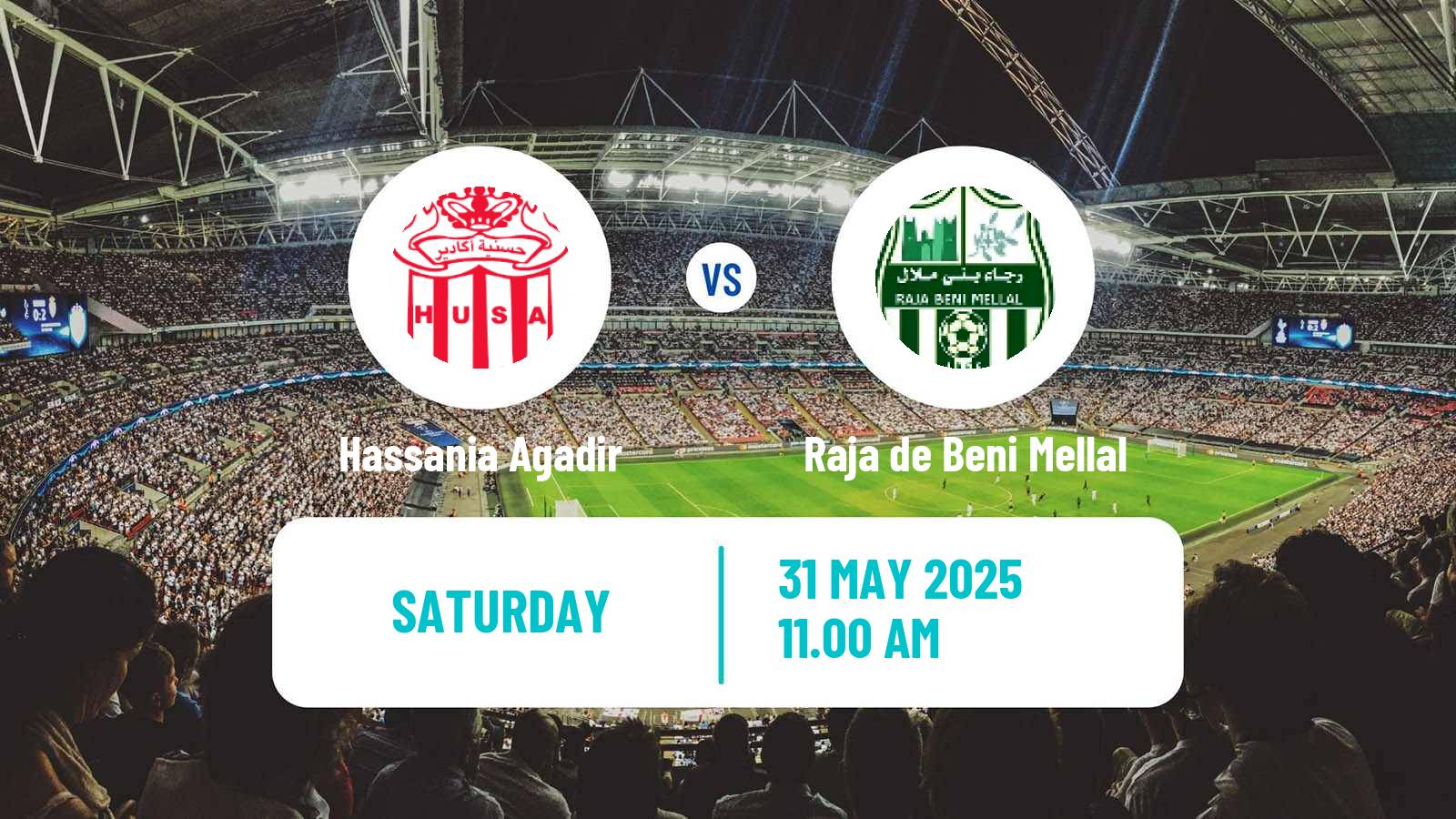 Soccer Moroccan Botola Hassania Agadir - Raja de Beni Mellal