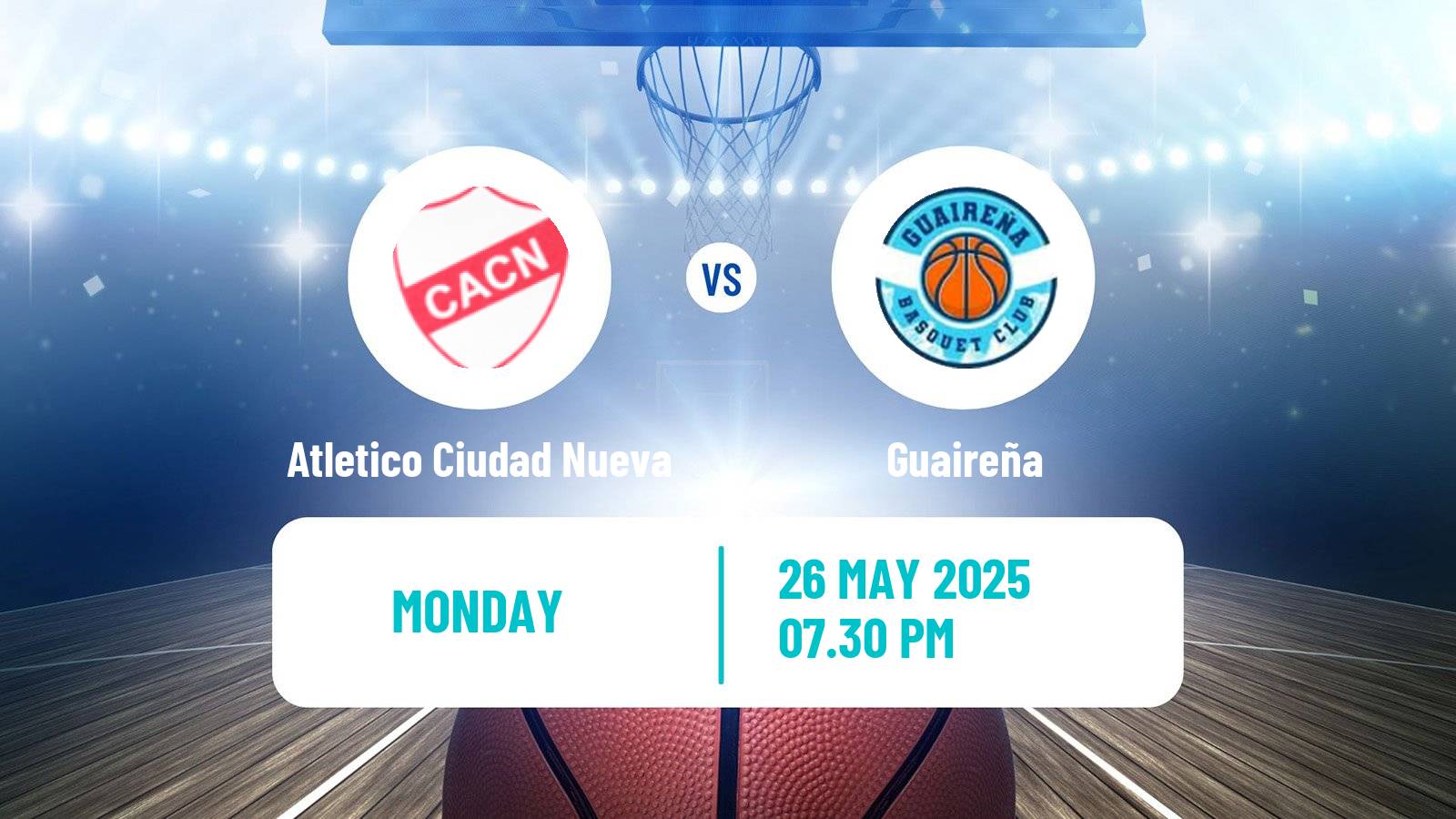 Basketball Paraguayan LNB Basketball Atletico Ciudad Nueva - Guaireña