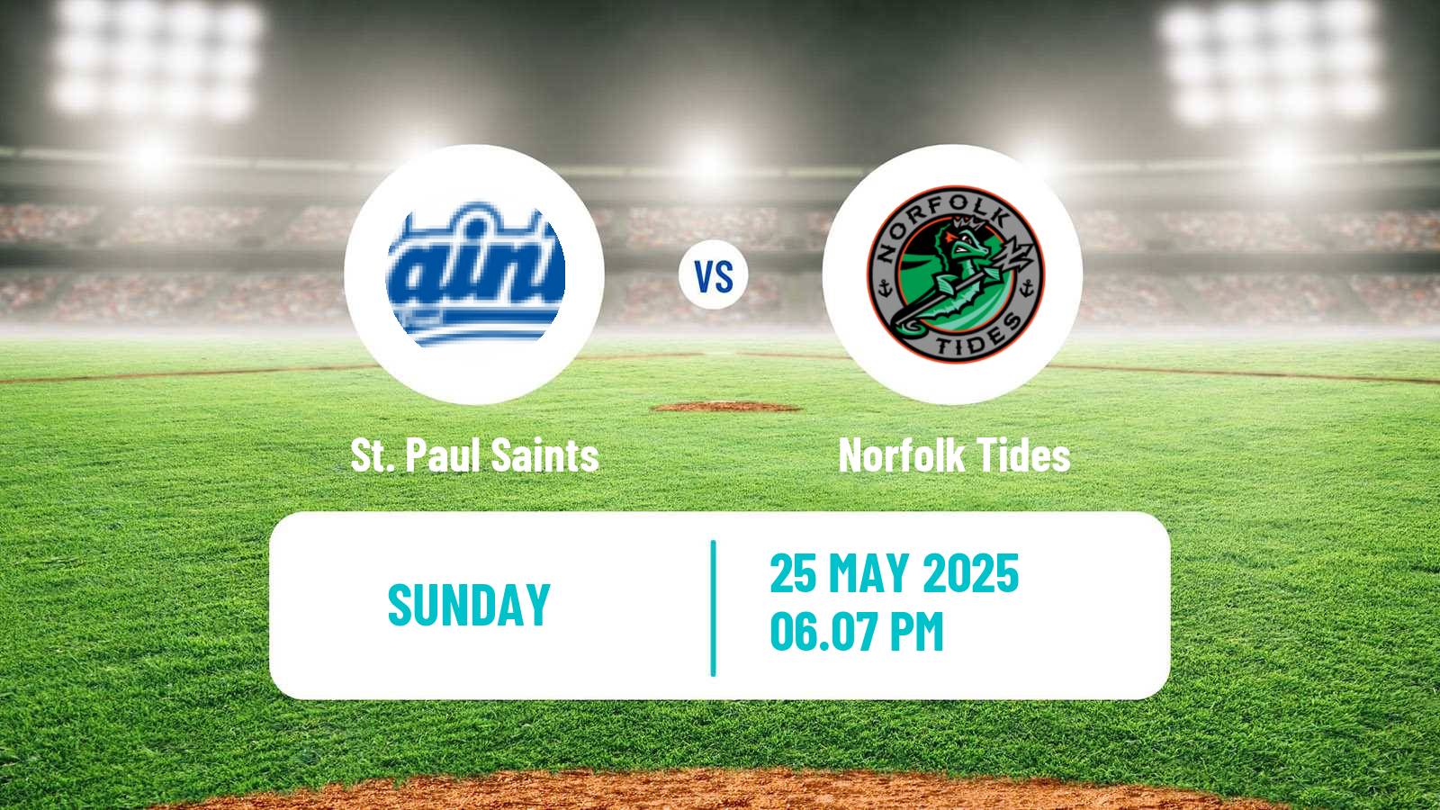 Baseball IL St. Paul Saints - Norfolk Tides
