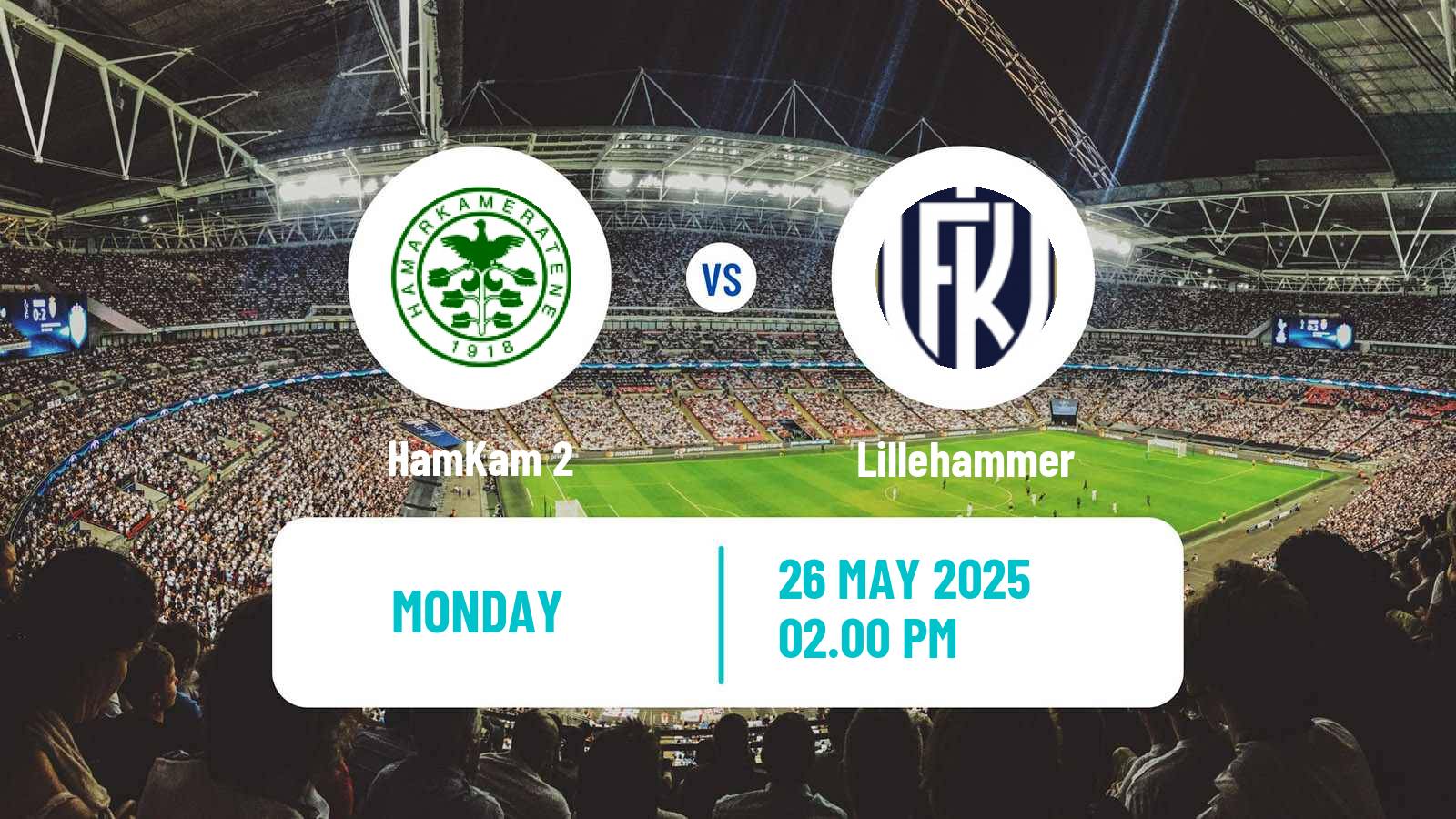Soccer Norwegian Division 3 - Group 3 HamKam 2 - Lillehammer