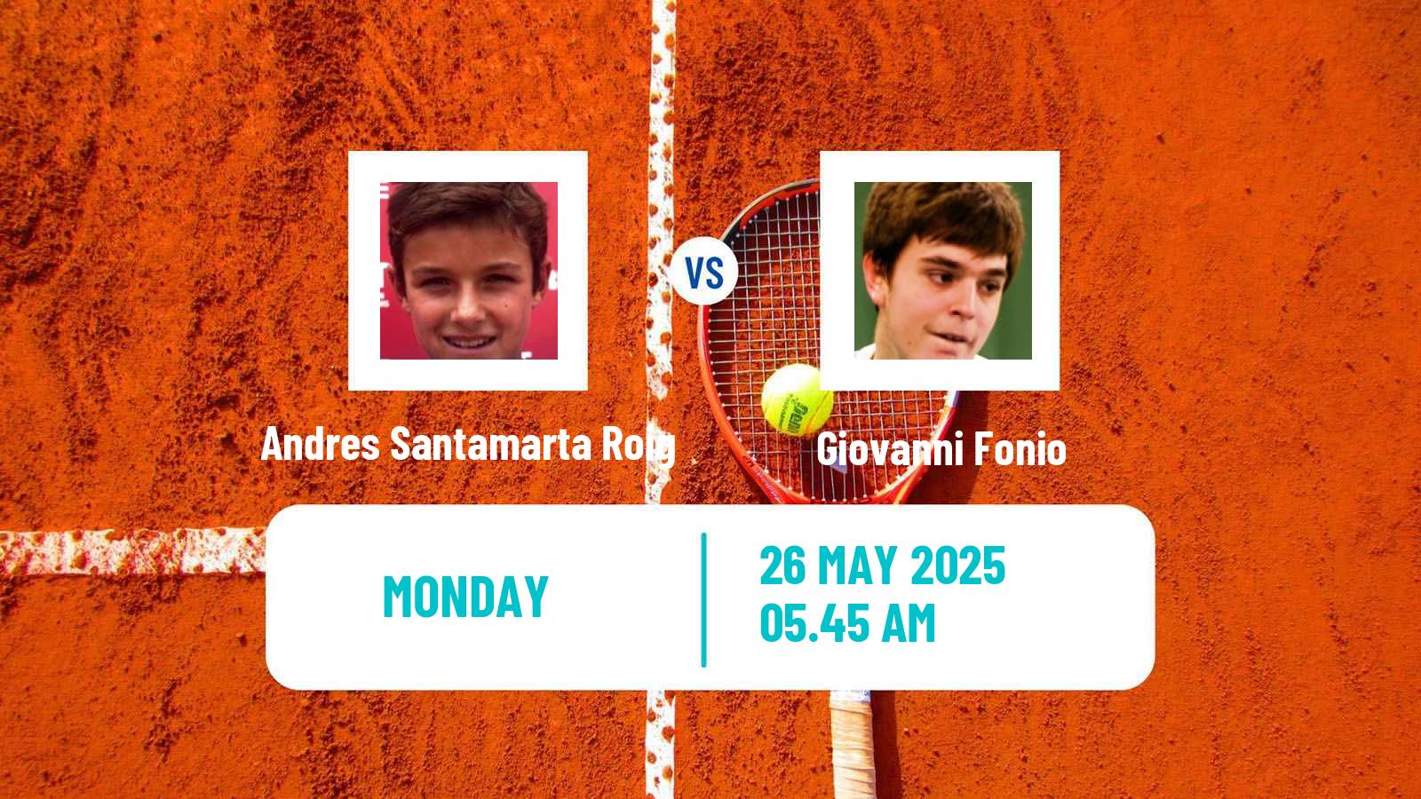 Tennis Vicenza Challenger Men Andres Santamarta Roig - Giovanni Fonio