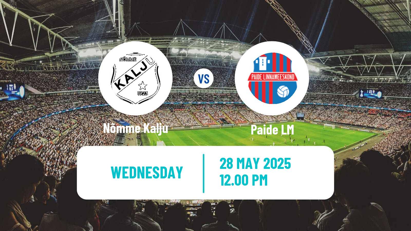 Soccer Estonian Meistriliiga Nõmme Kalju - Paide LM