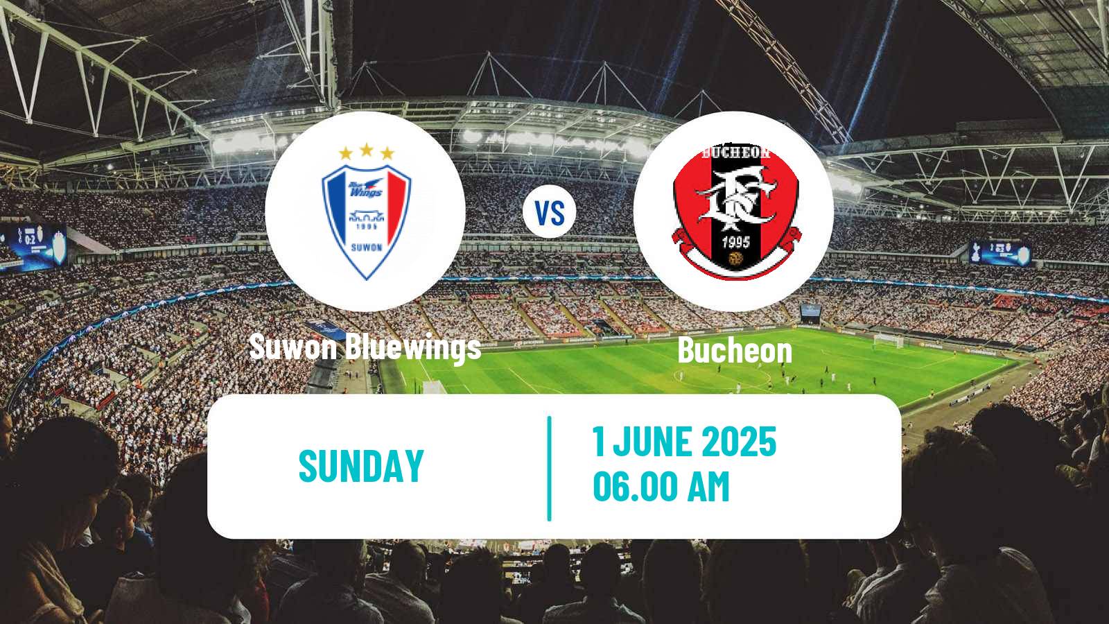 Soccer South Korean K-League 2 Suwon Bluewings - Bucheon