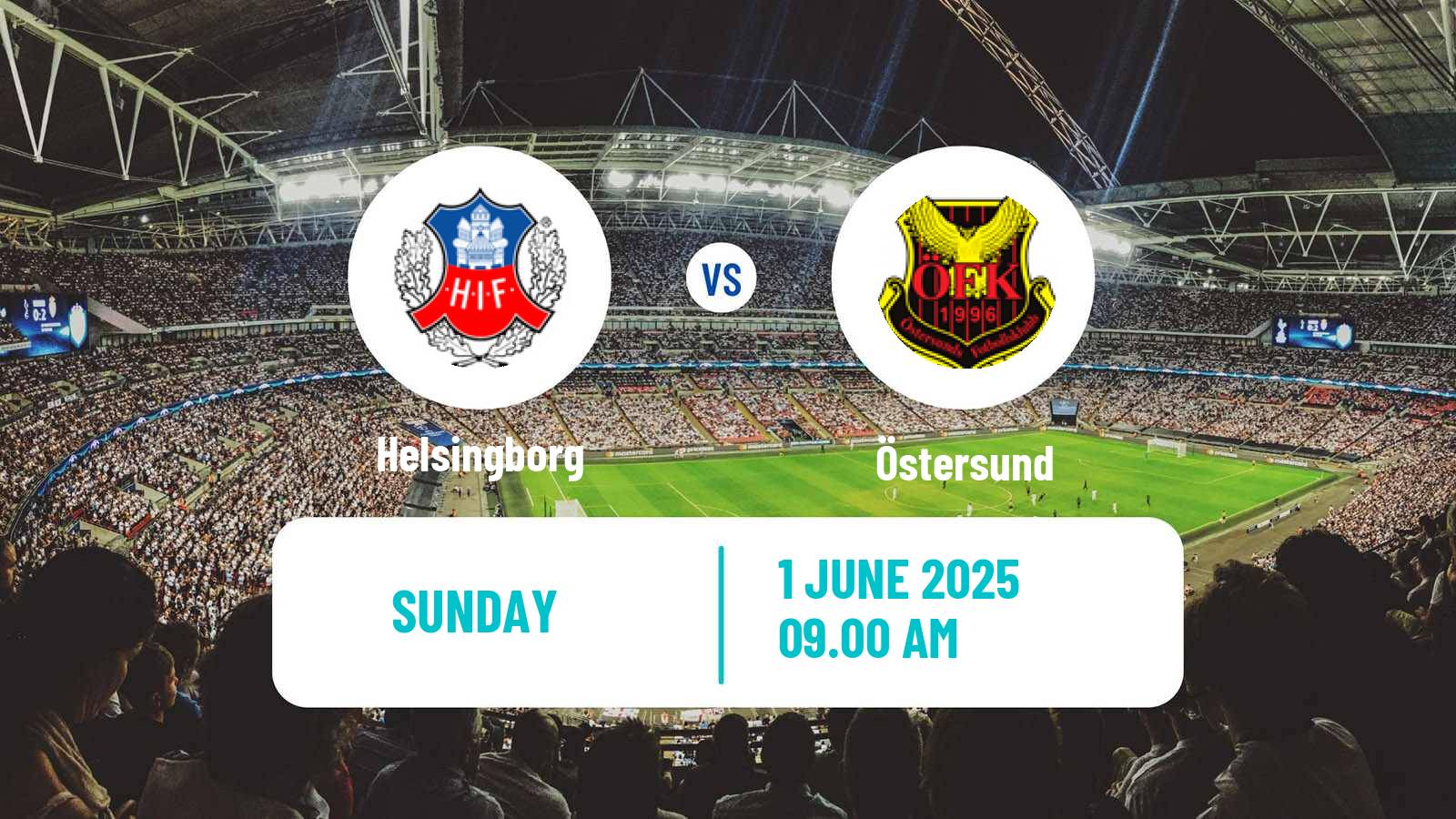 Soccer Swedish Superettan Helsingborg - Östersund