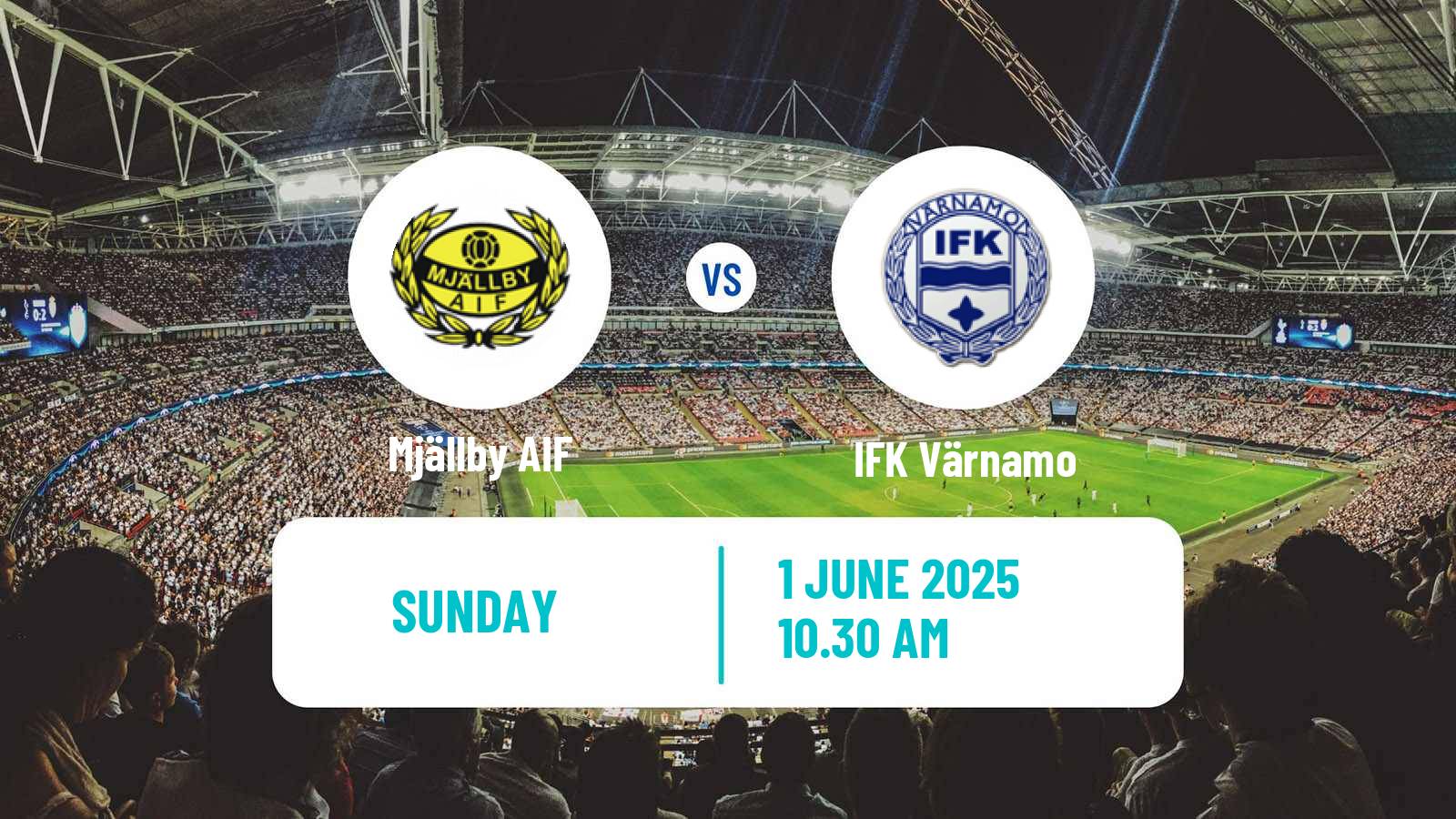 Soccer Swedish Allsvenskan Mjällby - Värnamo
