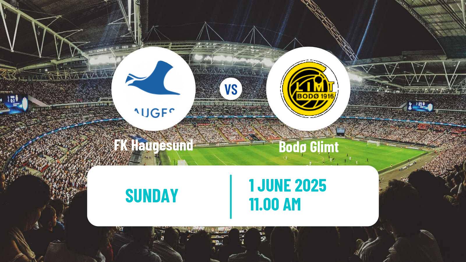 Soccer Norwegian Eliteserien Haugesund - Bodø Glimt