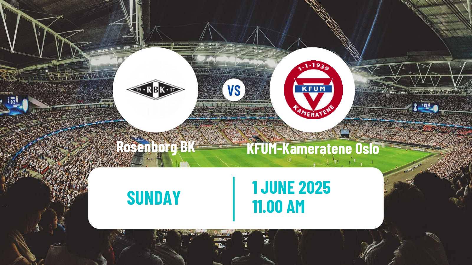 Soccer Norwegian Eliteserien Rosenborg - KFUM-Kameratene Oslo