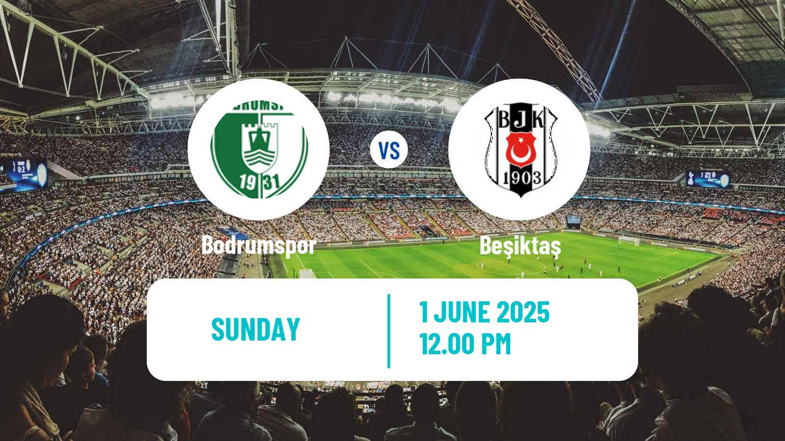Soccer Turkish Super League Bodrumspor - Beşiktaş