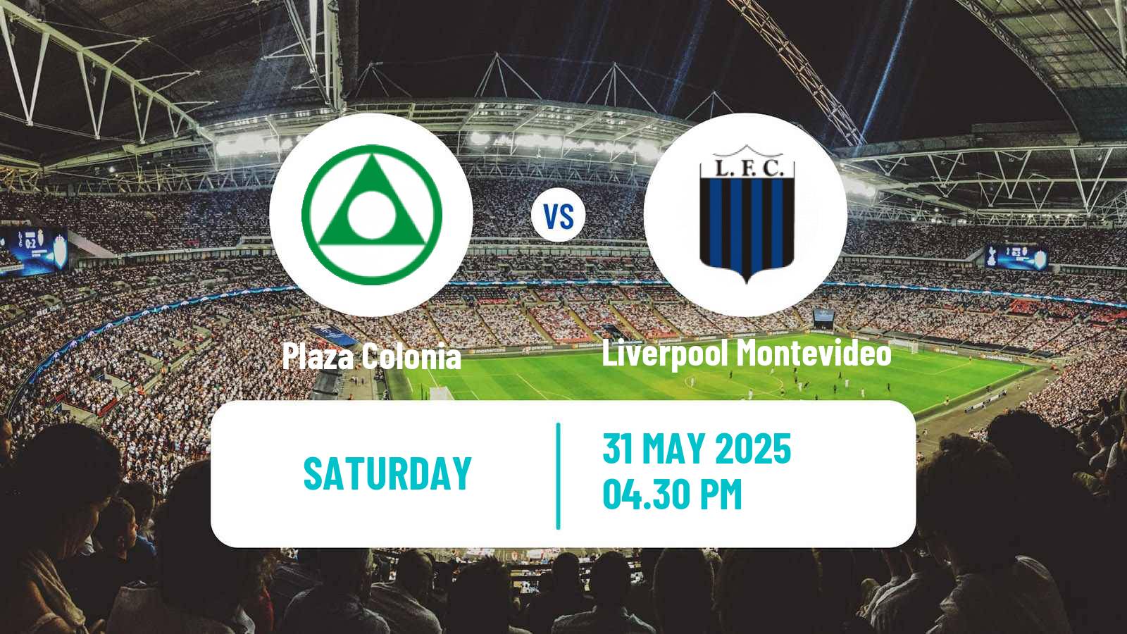 Soccer Uruguayan Primera Division Plaza Colonia - Liverpool Montevideo