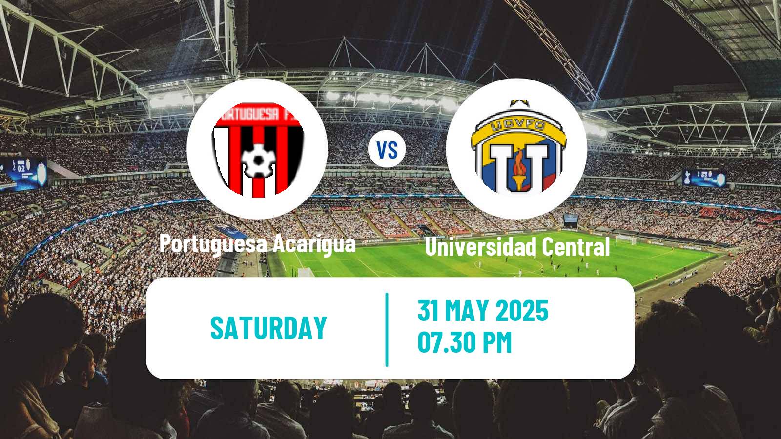 Soccer Venezuelan Primera Division Portuguesa Acarígua - Universidad Central