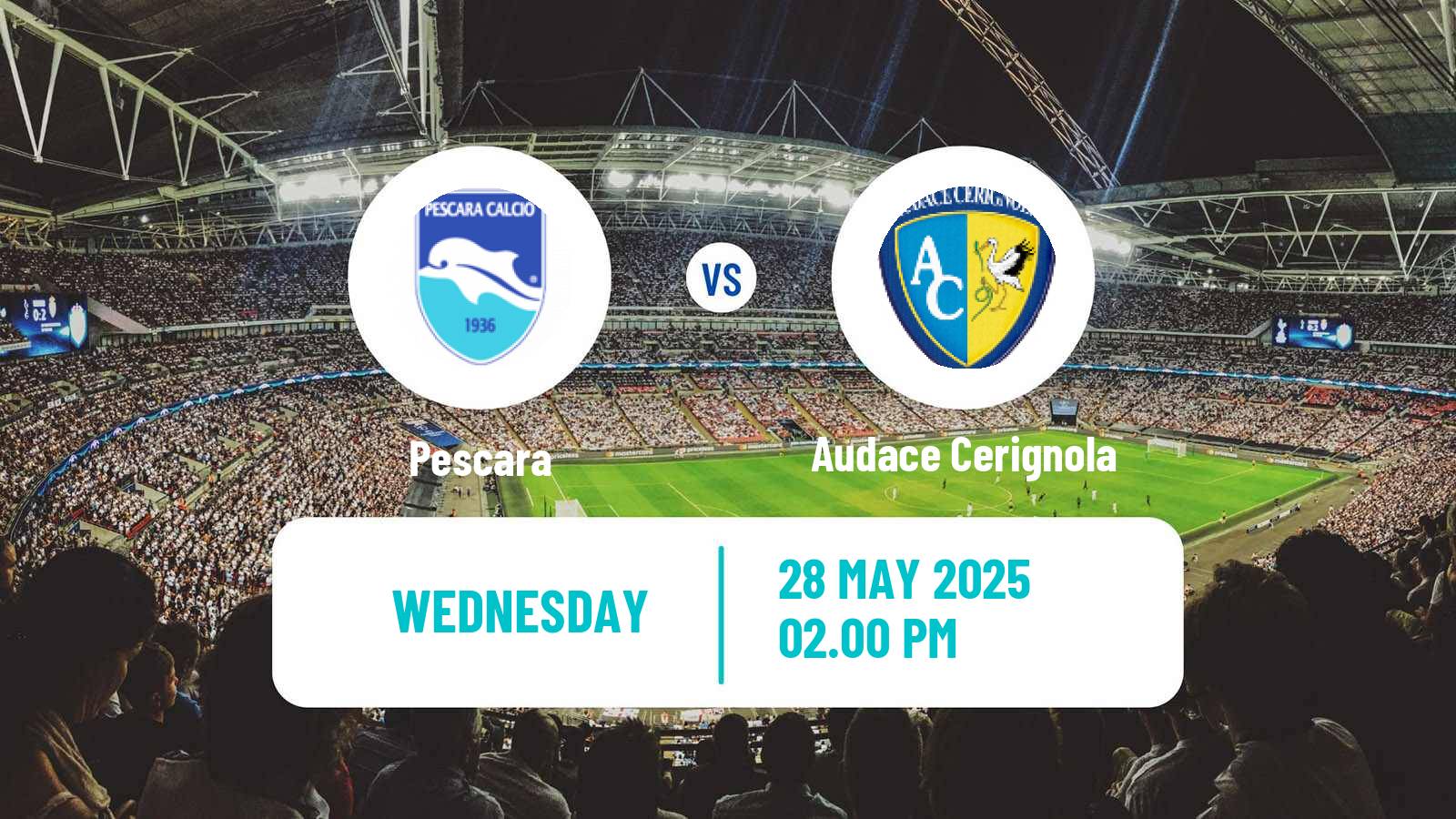 Soccer Italian Serie C Group A Pescara - Audace Cerignola