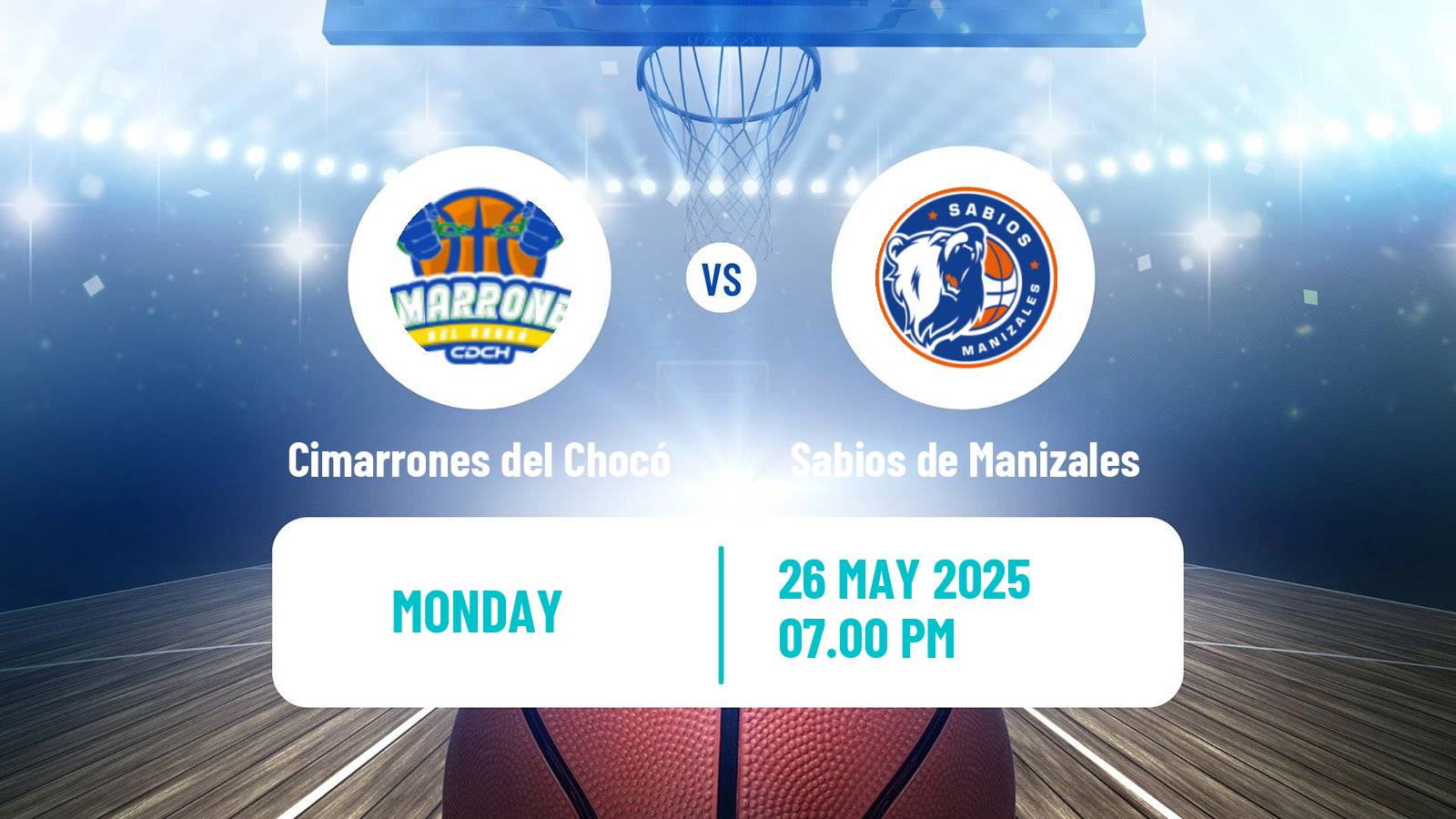 Basketball Colombian LBP Basketball Cimarrones del Chocó - Sabios de Manizales
