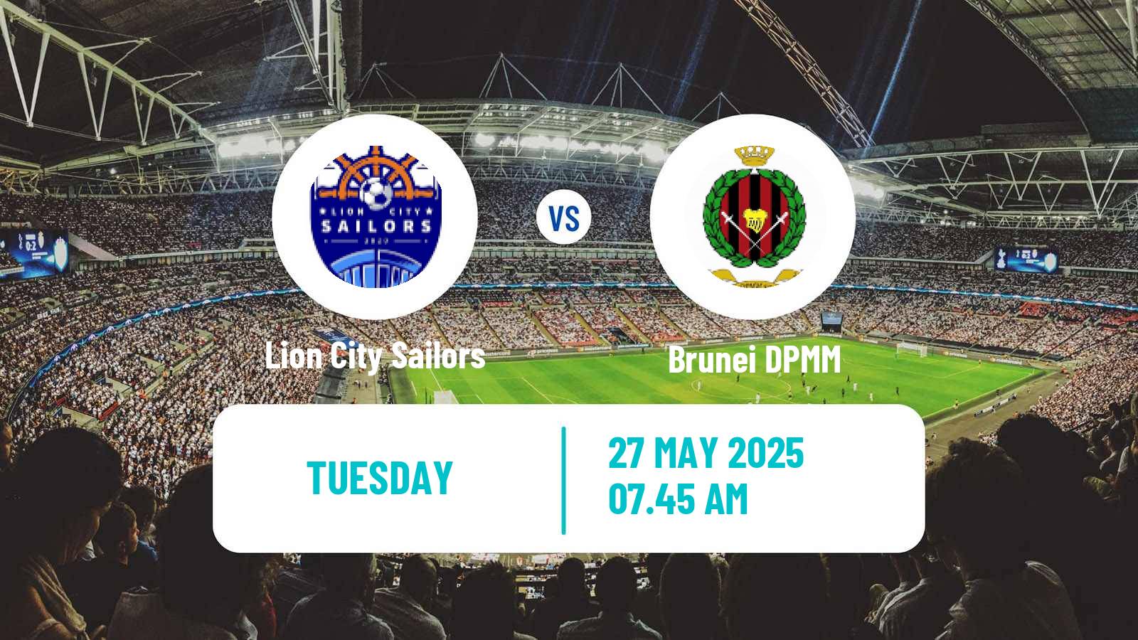 Soccer Singapore Cup Lion City Sailors - Brunei DPMM