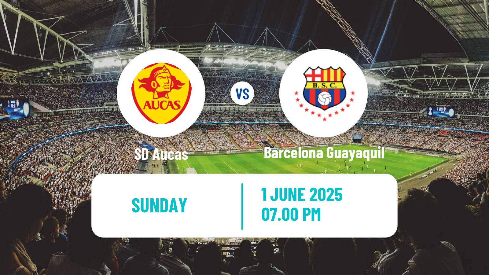Soccer Ecuadorian Liga Pro SD Aucas - Barcelona Guayaquil