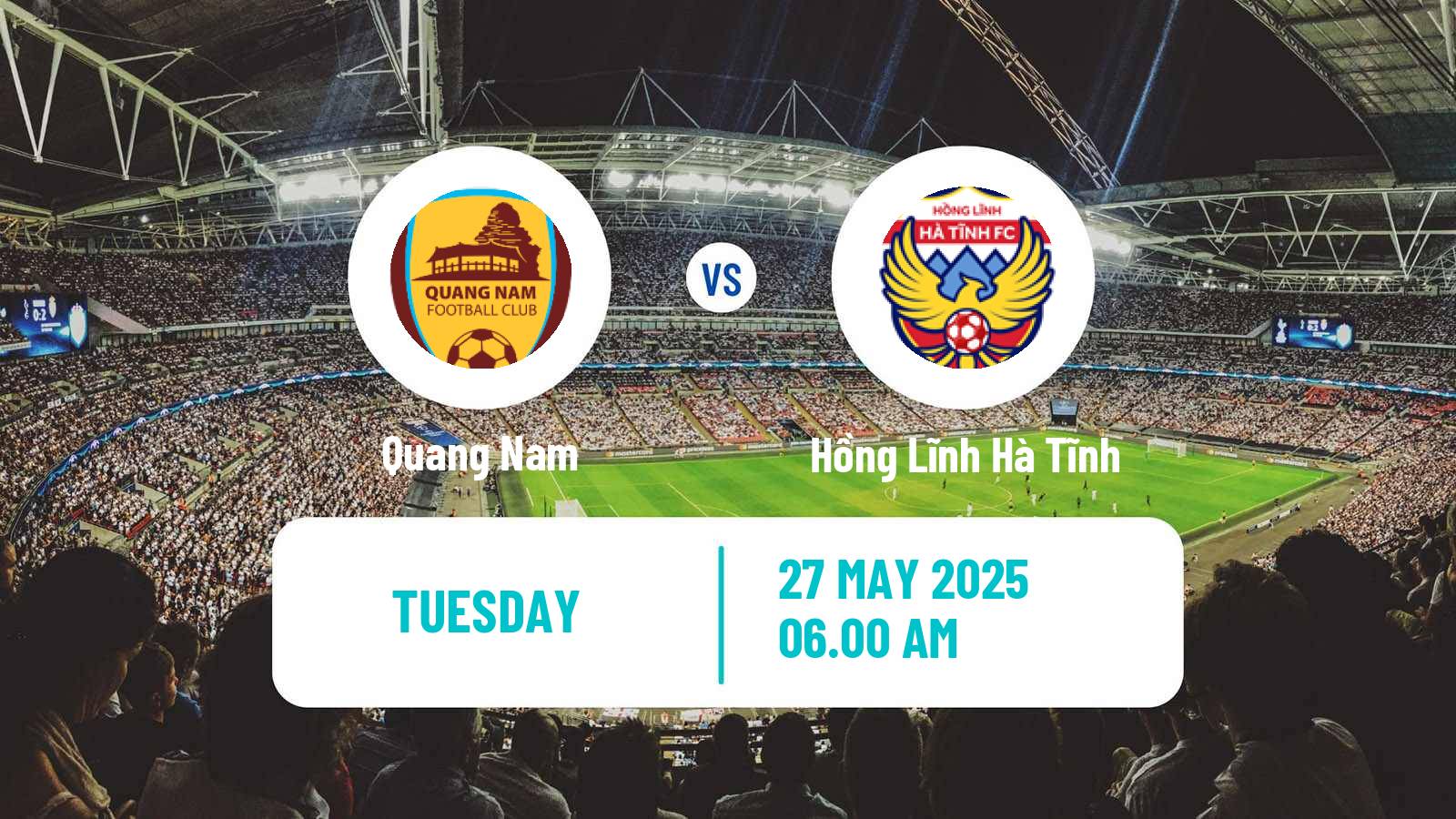 Soccer Vietnamese V League 1 Quang Nam - Hồng Lĩnh Hà Tĩnh