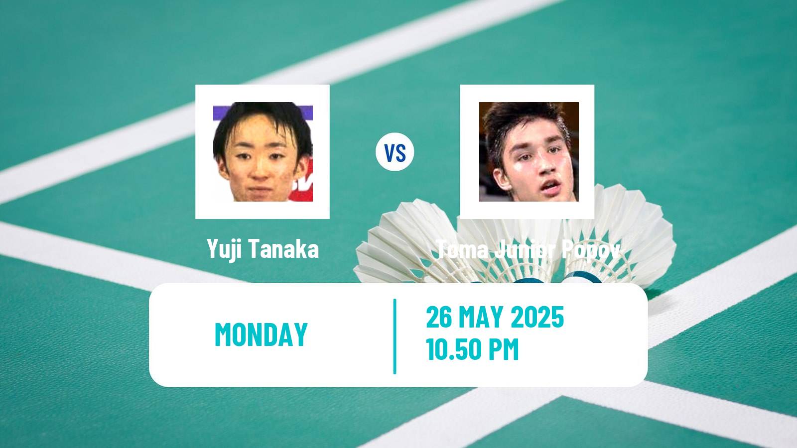 Badminton BWF World Tour Singapore Open Men Yuji Tanaka - Toma Junior Popov