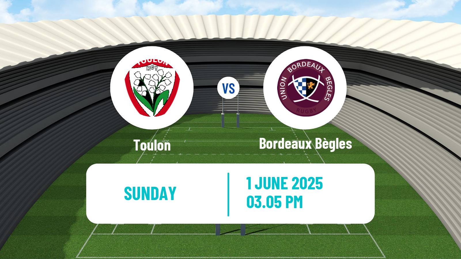 Rugby union French Top 14 Toulon - Bordeaux Bègles