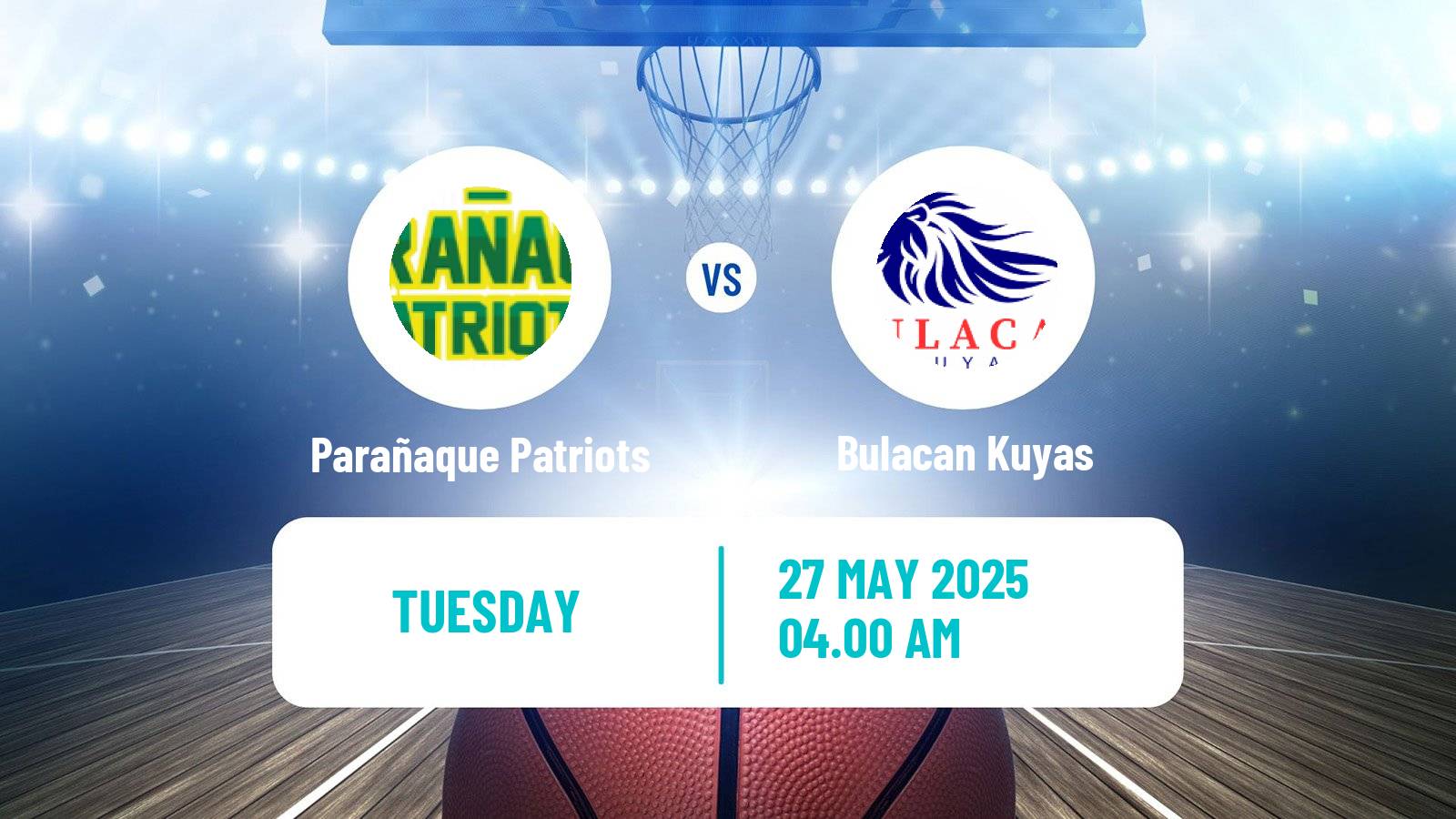 Basketball Philippines MBPL  Parañaque Patriots - Bulacan Kuyas