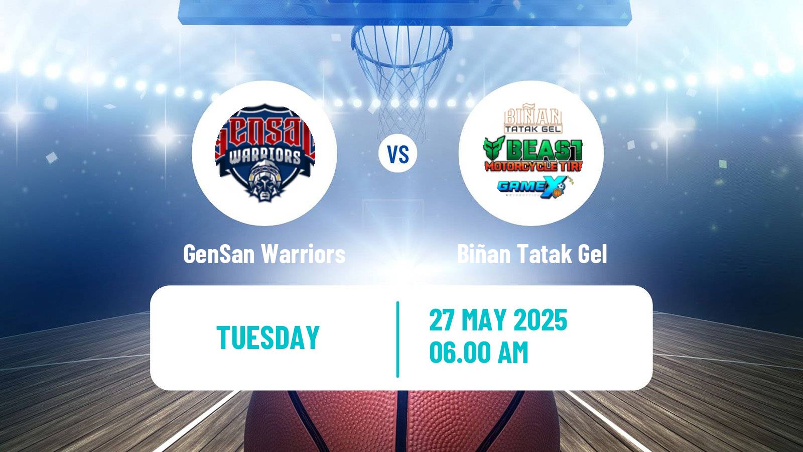 Basketball Philippines MBPL  GenSan Warriors - Biñan Tatak Gel