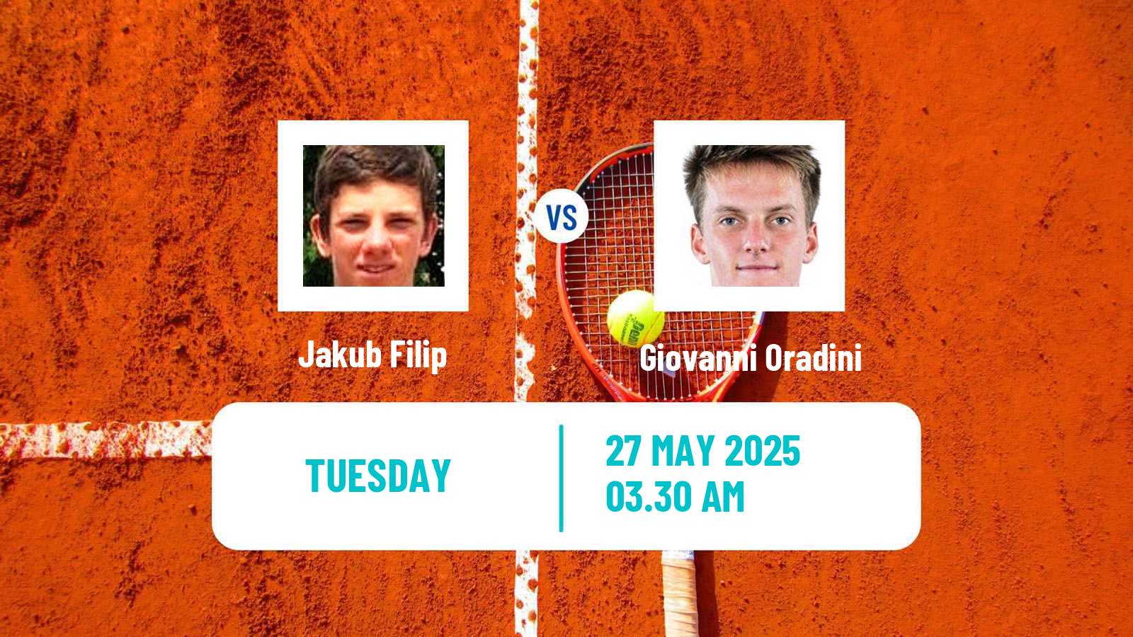 Tennis ITF M15 Warmbad Villach Men Jakub Filip - Giovanni Oradini
