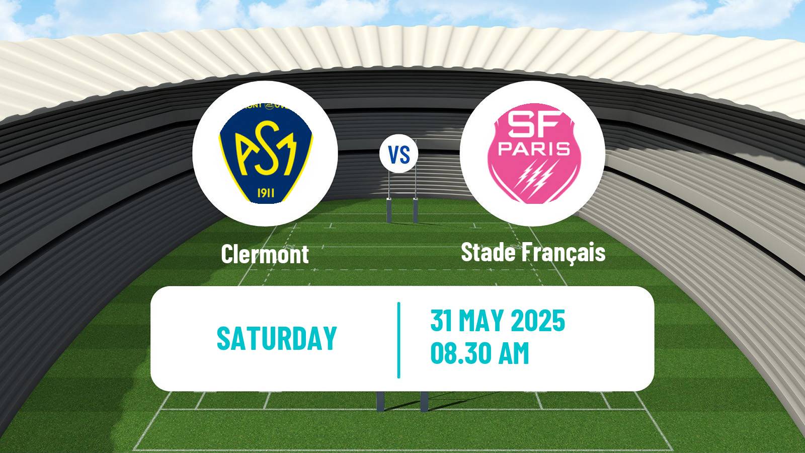 Rugby union French Top 14 Clermont - Stade Français