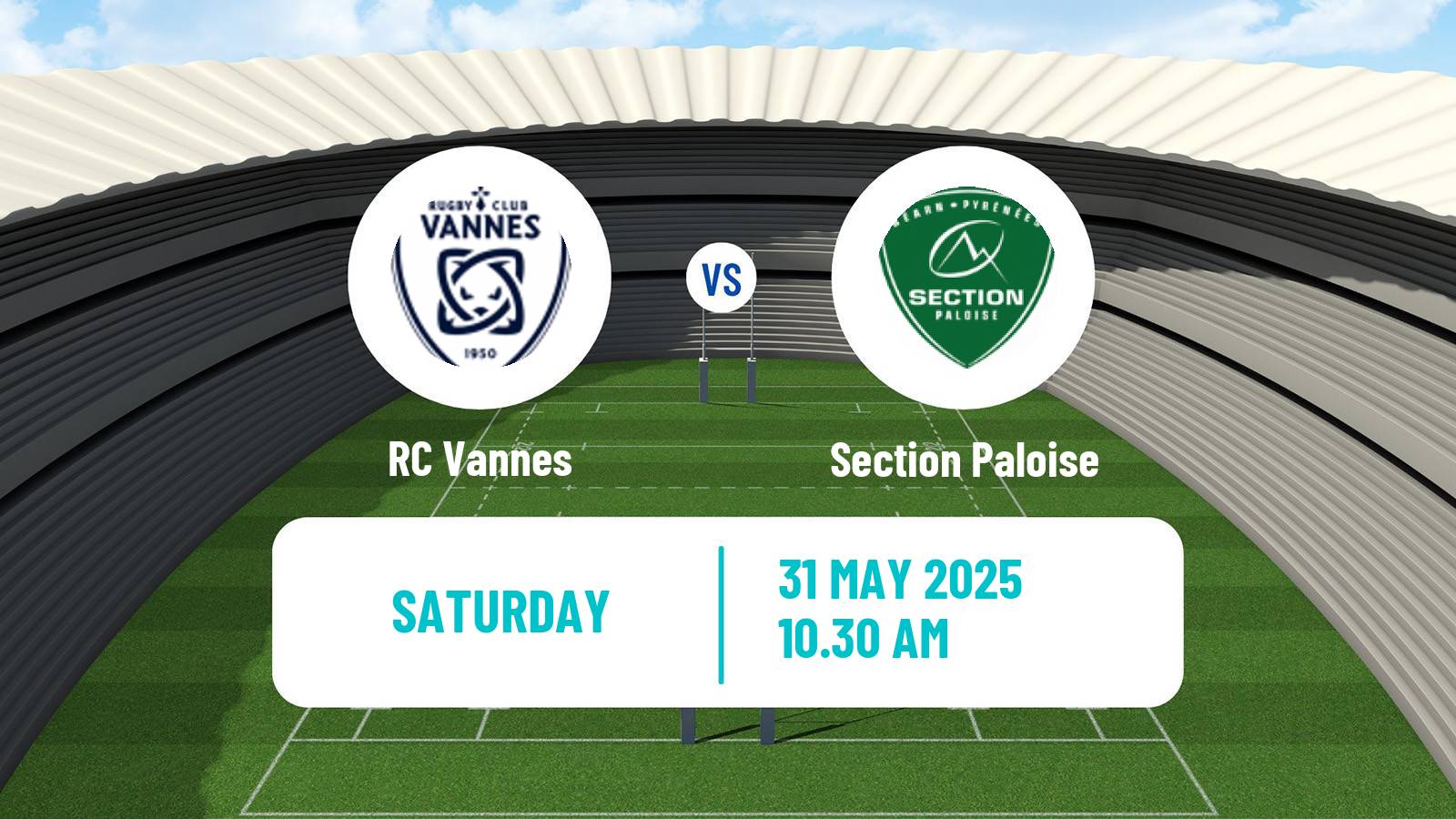 Rugby union French Top 14 Vannes - Section Paloise