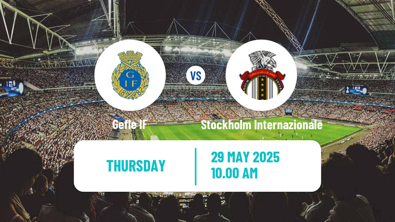 Soccer Swedish Division 1 Norra Gefle - Stockholm Internazionale
