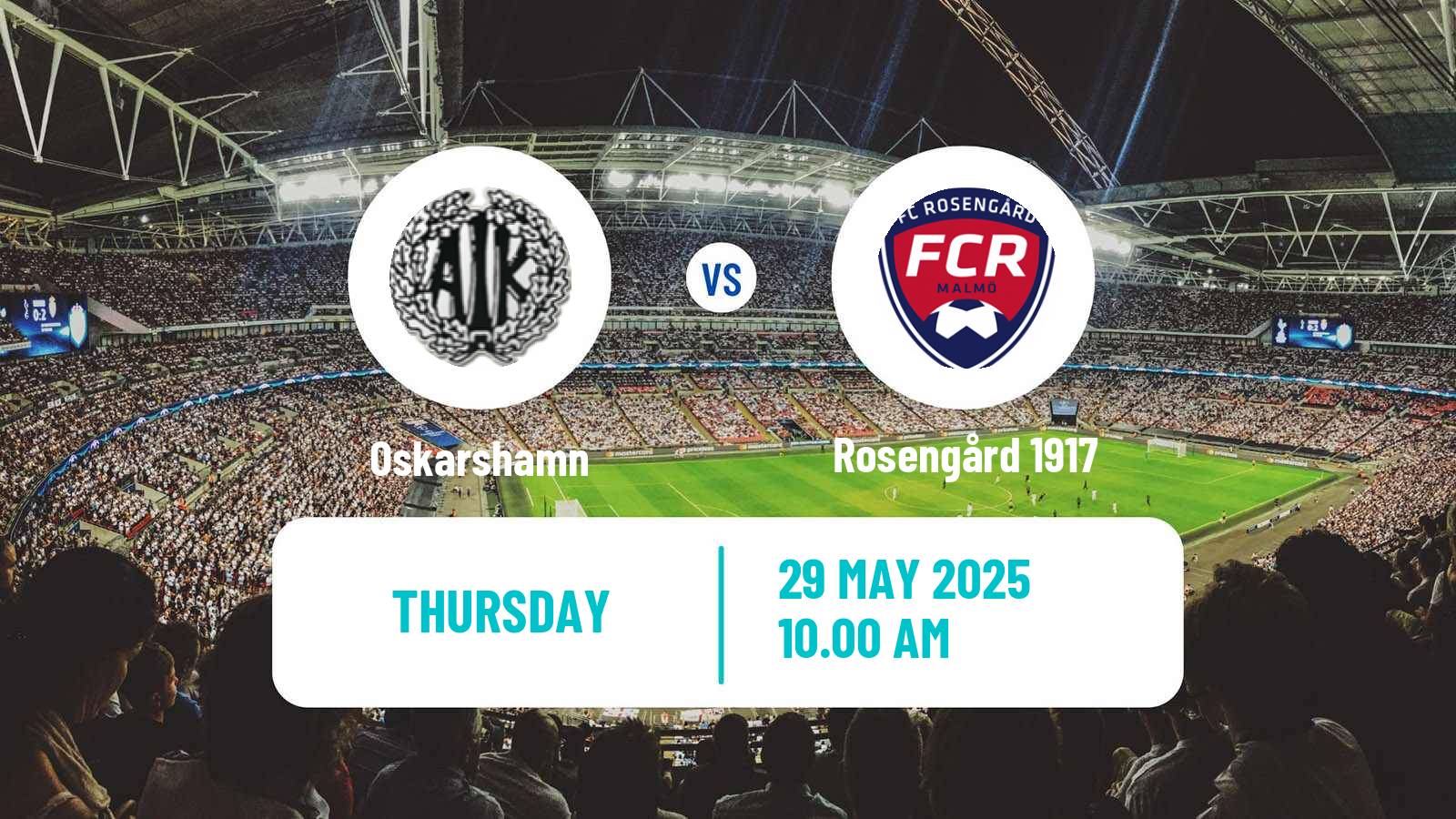 Soccer Swedish Division 1 Södra Oskarshamn - Rosengård 1917