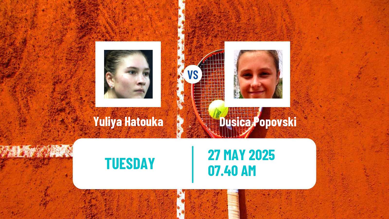 Tennis ITF W35 Kursumlijska Banja Women Yuliya Hatouka - Dusica Popovski