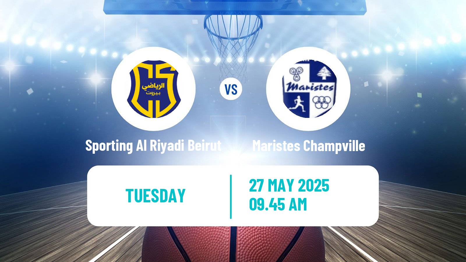 Basketball Lebanese Division 1 Basketball Sporting Al Riyadi Beirut - Maristes Champville