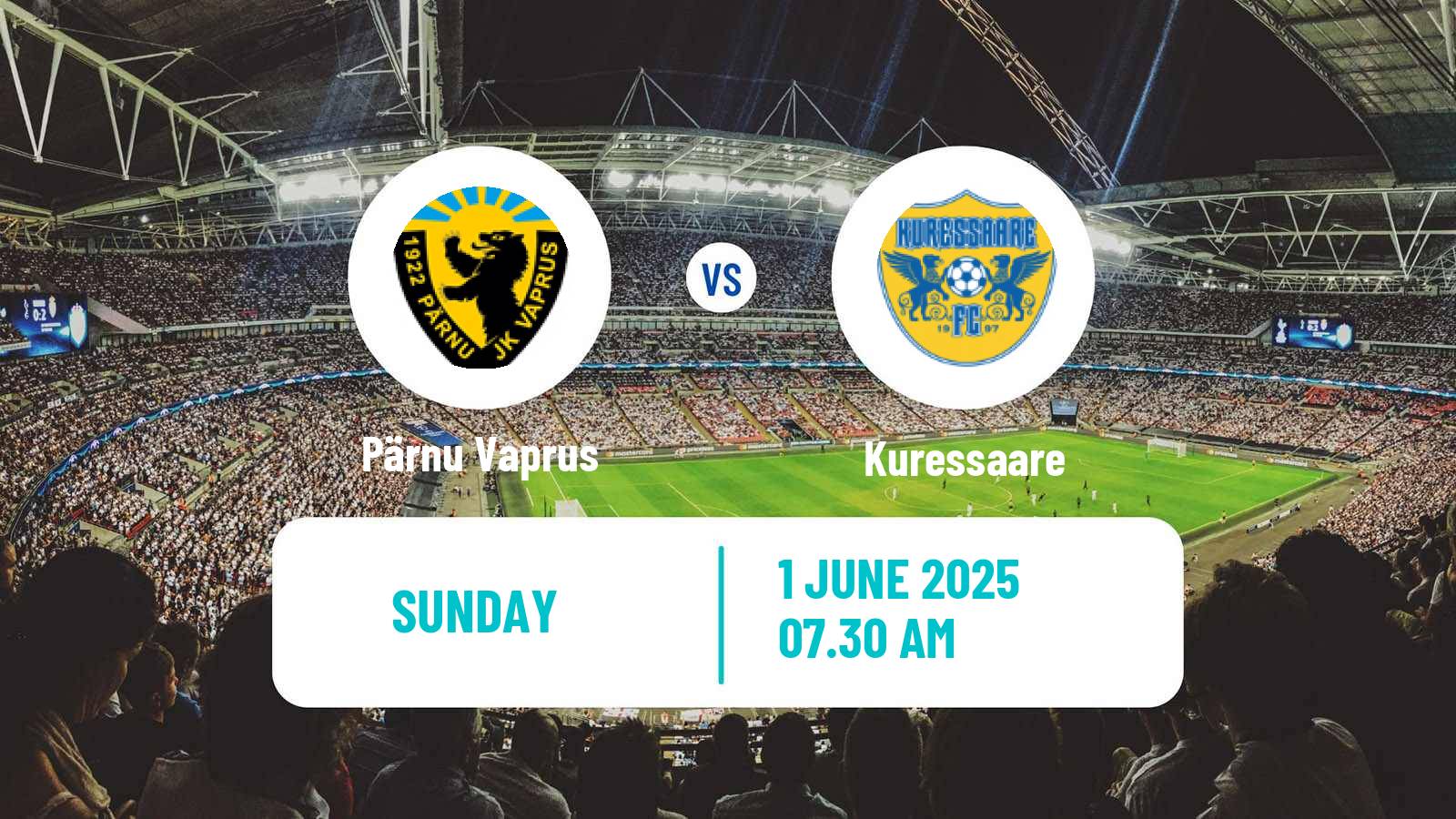 Soccer Estonian Meistriliiga Pärnu Vaprus - Kuressaare