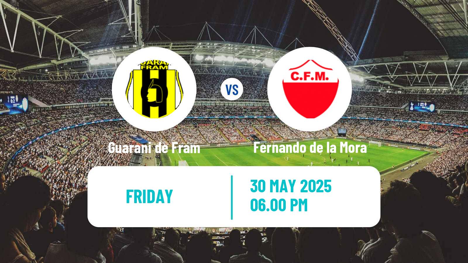 Soccer Paraguayan Division Intermedia Guarani de Fram - Fernando de la Mora