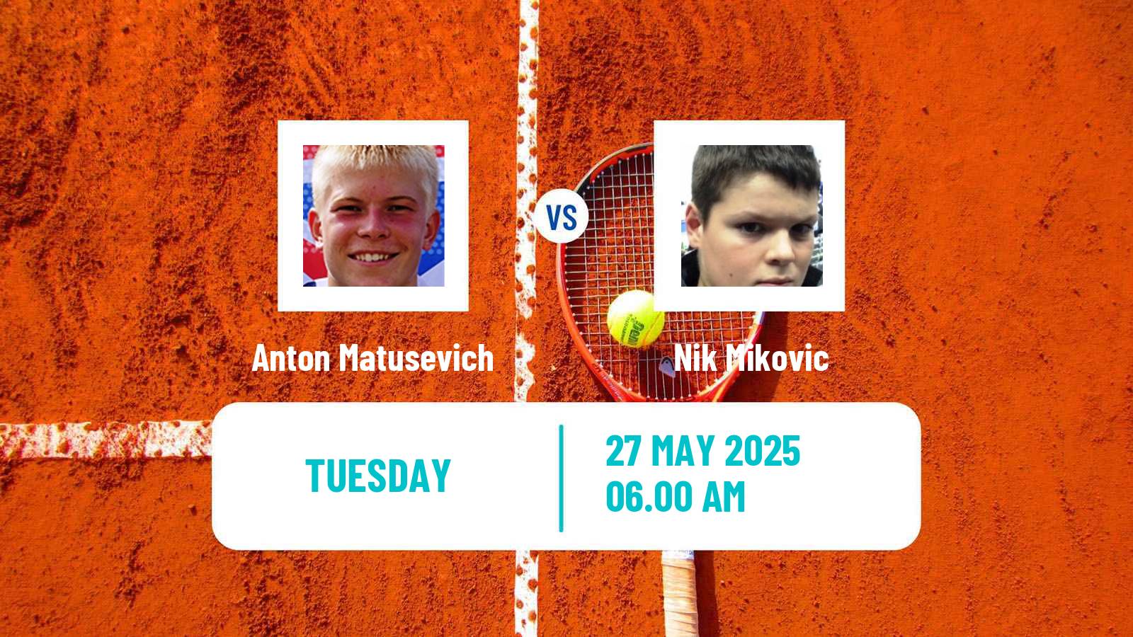 Tennis ITF M15 Warmbad Villach Men Anton Matusevich - Nik Mikovic