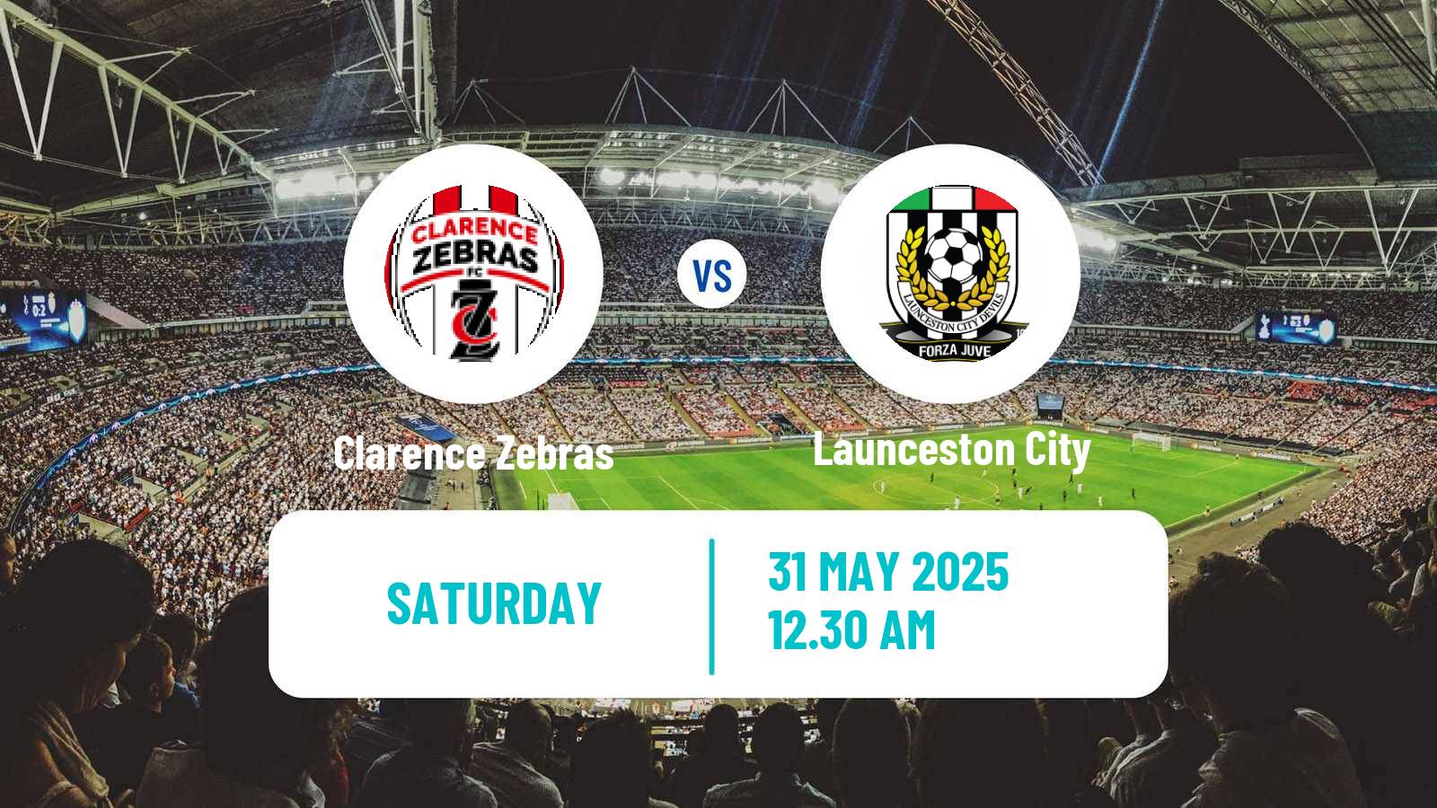 Soccer Australian NPL Tasmania Clarence Zebras - Launceston City