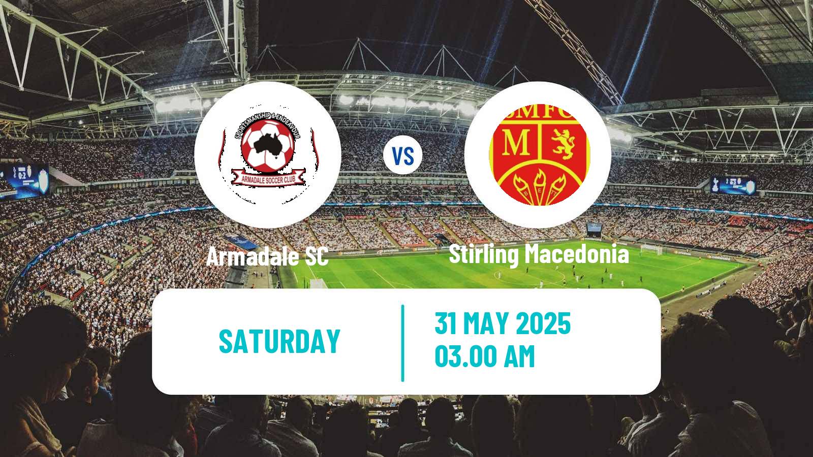 Soccer Australian NPL Western Australia Armadale - Stirling Macedonia