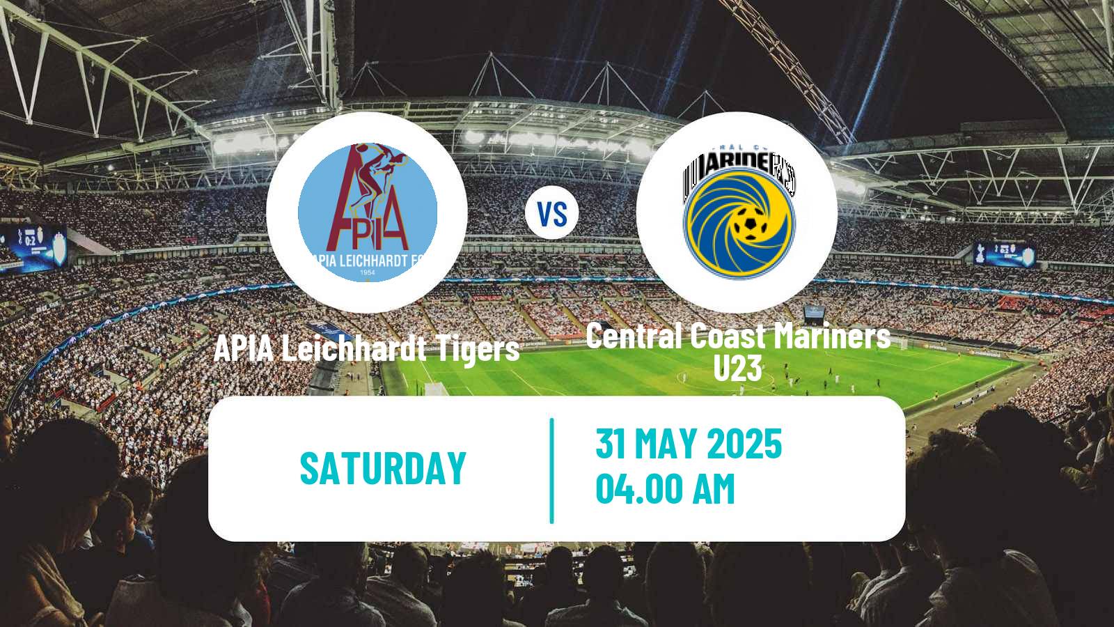 Soccer Australian NPL NSW APIA Leichhardt Tigers - Central Coast Mariners U23