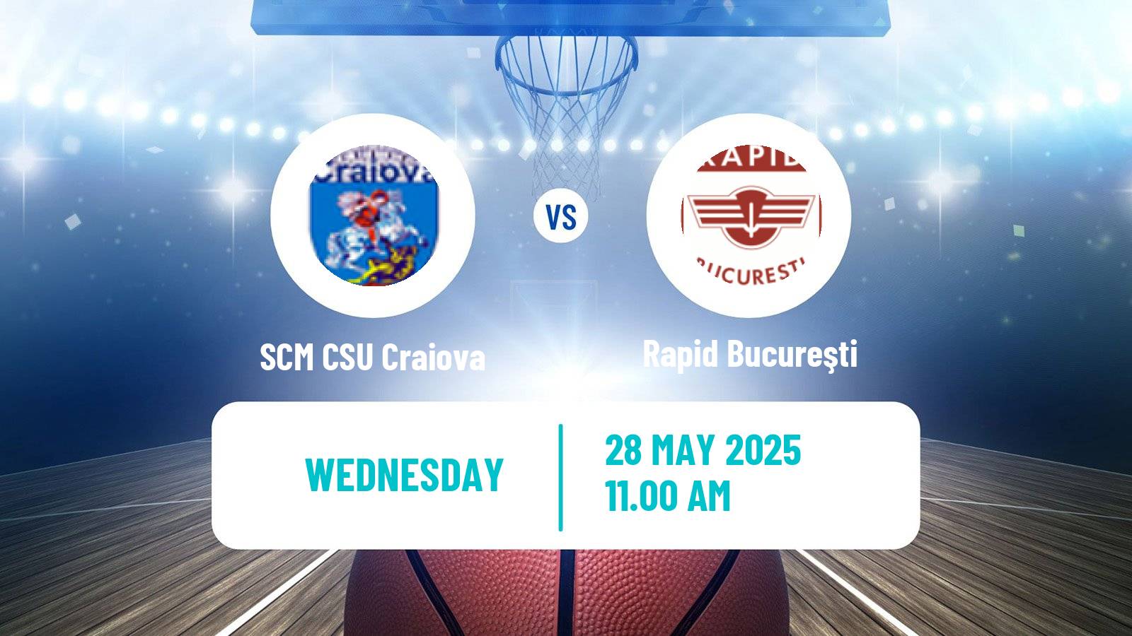 Basketball Romanian Divizia A Basketball SCM CSU Craiova - Rapid Bucureşti