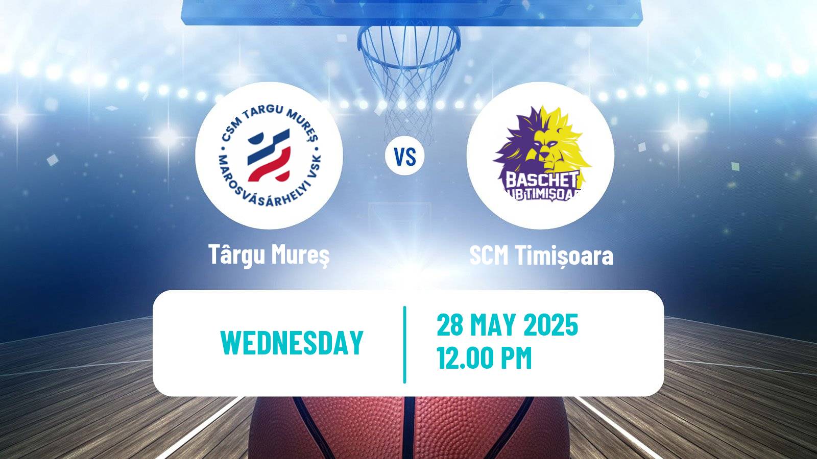 Basketball Romanian Divizia A Basketball Târgu Mureş - SCM Timișoara