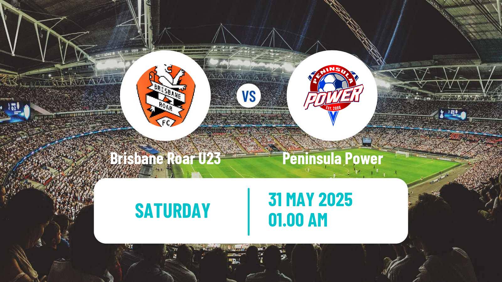 Soccer Australian NPL Queensland Brisbane Roar U23 - Peninsula Power
