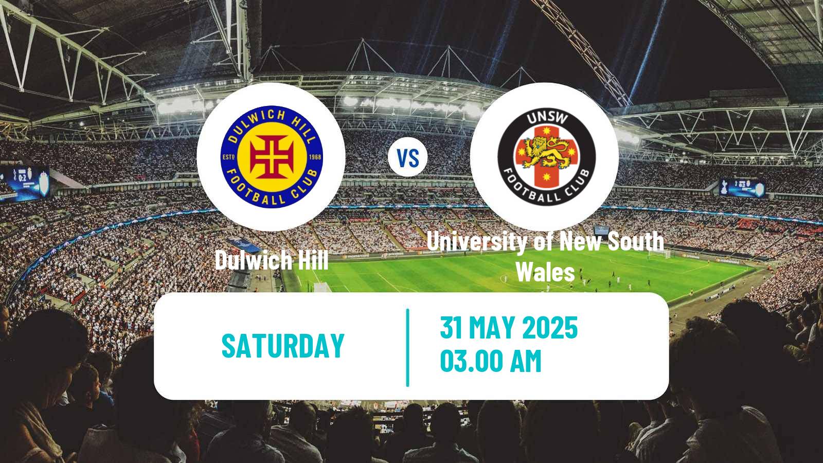 Soccer Australian NSW League One Dulwich Hill - University of New South Wales