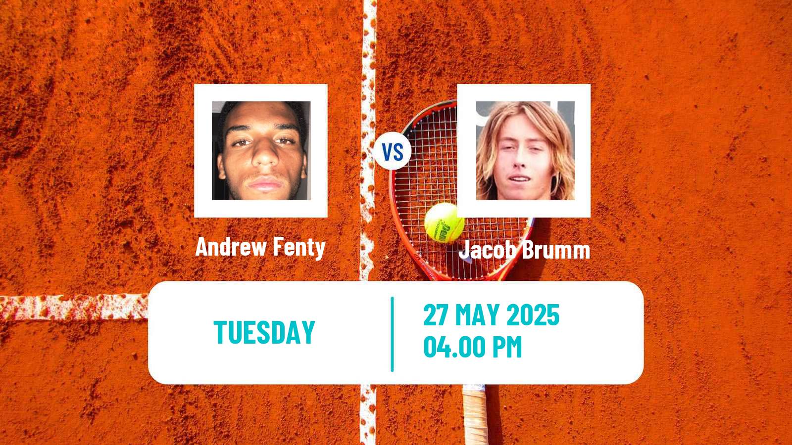 Tennis ITF M15 San Diego Ca Men Andrew Fenty - Jacob Brumm
