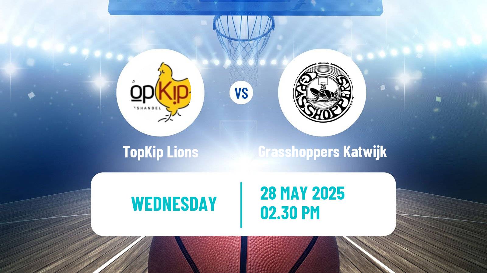 Basketball Dutch WBL Basketball TopKip Lions - Grasshoppers Katwijk