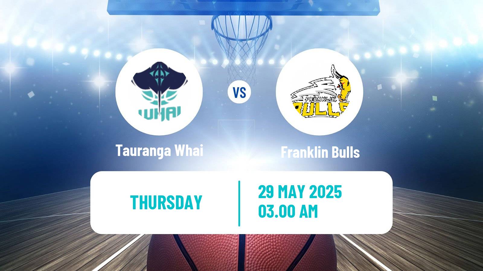 Basketball New Zealand NBL Tauranga Whai - Franklin Bulls