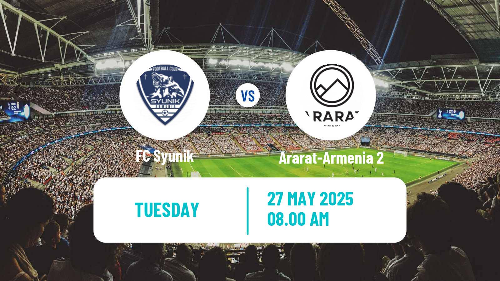 Soccer Armenian First League Syunik - Ararat-Armenia 2