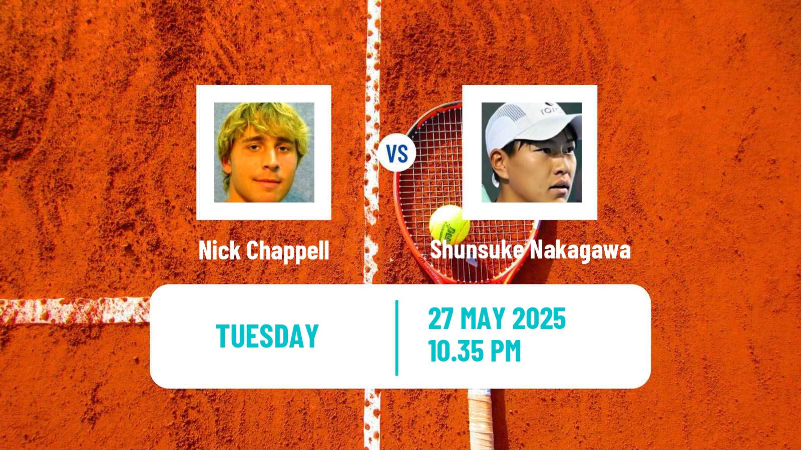 Tennis ITF M15 Daegu Men Nick Chappell - Shunsuke Nakagawa